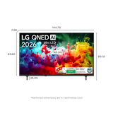 LG QNED70 Series 4K Ultra HD WebOS 26 ThinQ 4K Super Upscaling with Filmmaker Mode™ AI Picture Pro Dolby Atmos VRR 60Hz Refresh Rate AI Magic Remote Control α7 AI 4K Gen9 Processor evo QNED MiniLED TV (2026 Edition, Black)