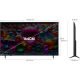 LG UA8250 Series 4K Ultra HD ThinQ 4K Super Upscaling Filmmaker Mode with Dolby Atmos AI Magic Remote Control α7 AI Processor Gen8 Processor WebOS Smart LED TV (2025 Edition, Black)