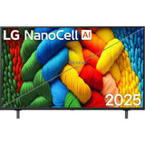 LG NANO83A6A 83A Series 4K Ultra HD ThinQ AI 4K Super Upscaling with Filmmaker Mode™ Dolby Atmos AI Magic Remote Control α7 AI Processor 4K Gen8 Processor WebOS 25 Smart Nanocell LED TV (2025 Edition, Black)