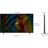 LG NANO83A6A 83A Series 4K Ultra HD ThinQ AI 4K Super Upscaling with Filmmaker Mode™ Dolby Atmos AI Magic Remote Control α7 AI Processor 4K Gen8 Processor WebOS 25 Smart Nanocell LED TV (2025 Edition, Black)