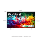 LG QNED70 Series 4K Ultra HD WebOS 26 ThinQ 4K Super Upscaling with Filmmaker Mode™ AI Picture Pro Dolby Atmos VRR 60Hz Refresh Rate AI Magic Remote Control α7 AI 4K Gen9 Processor evo QNED MiniLED TV (2026 Edition, Black)