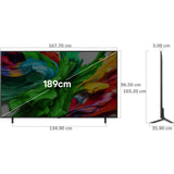 LG QNED8GA6A 8GA Series 4K Ultra HD ThinQ α8 AI 4K Super Upscaling with Filmmaker Mode™ AI Picture Pro Dolby Vision & Atmos AI Magic Remote Control α8 AI Processor 4K Gen2 Processor WebOS 25 MiniLED Smart QNED TV (2025 Edition, Black)