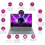 Lenevo 39.62 Centimeter (15.6) 15AMN8 Full HD Anti Glare Display IdeaPad Slim 3 Gen 8 AMD Ryzen™ 5 7520U Quad Core Processor 16 GB/512 GB SSD/AMD Radeon 610M Graphics/Windows 11 Home/MS Office Thin and Light Laptop (Arctic Grey)