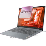 Lenevo 39.62 Centimeter (15.6) 15AMN8 Full HD Anti Glare Display IdeaPad Slim 3 Gen 8 AMD Ryzen™ 5 7520U Quad Core Processor 16 GB/512 GB SSD/AMD Radeon 610M Graphics/Windows 11 Home/MS Office Thin and Light Laptop (Arctic Grey)