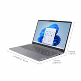 Lenevo 39.62 Centimeter (15.6) 15AMN8 (82XQ01S2IN) Full HD Anti Glare Display IdeaPad Slim 3 Gen 8 AMD Ryzen™ 5 40 (4C / 8T, 2.8 / 4.3GHz, 2MB L2 / 4MB L3) Processor 16 GB/512 GB SSD/AMD Radeon 610M Graphics/Windows 11 Home/MS Office Laptop (Arctic Grey)