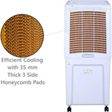 AISEN 105.0 L AC1DMH570 (NOVA 105) Honeycomb Pads with Castor Wheels 4 Way Air Deflection Desert Air Cooler (White)