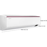 Samsung 1.50 T AR18CY5ZAPGNNA/AR18CY5ZAPGXNA 5 Star Convertible 5-in-1 Cooling Mode, Easy Filter Plus with Anti-Bacteria Inverter Split Air Conditioner (2023 Model, White)