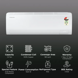 Samsung 1.5 Ton 3 Star Bespoke AI Inverter Split AC (2026 Model, 100% Copper Condenser, 5-in-1 Convertible, Wi-Fi Voice Control, 4-Way Swing, Easy Filter Plus with Anti-Bacterial Filter AR50H19D1XHNNA/AR50H19D1XHXNA, White)