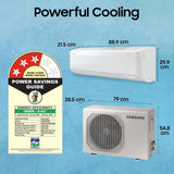 Samsung 1.5 Ton 3 Star Bespoke AI WindFree Smart Inverter Split AC (2026 Model, 5-in-1 Convertible, Wi-Fi, Voice Assistant, Copper Condenser, AR60H19D13WNNA, White)
