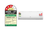 LG 1.5 Ton 3 Star AI Dual Inverter Split AC (Hot and Cold, Super Convertible 6-in-1, HD Filter with Anti-Virus Protection, Gold Fin+, Viraat Mode, 100% Copper, AS-H19BNXE / ASNH19BNXE.ANLG, 2026 Model, White)