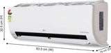 LG 1.5 Ton 3 Star AI Dual Inverter Split AC (100% Copper, 6-in-1 Convertible, Gold Fin+, Viraat Mode, HD Filter with Anti-Virus Protection, HIM Clean, 2026 Model, AS-Q18LNXE / ASNQ18LNXE.ANLG, White)