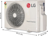 LG 1.5 Ton 3 Star AI Dual Inverter Split AC (100% Copper, 6-in-1 Convertible, Gold Fin+, Viraat Mode, HD Filter with Anti-Virus Protection, HIM Clean, 2026 Model, AS-Q18LNXE / ASNQ18LNXE.ANLG, White)