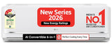 LG 1.5 Ton 3 Star AI Dual Inverter Split AC (2026 Model, Copper, Convertible 6-in-1, Diet Mode+, Viraat Mode, HD Filter with Anti-Virus Protection, AS-Q19MNXE / ASNQ19MNXE.ANLG, White)