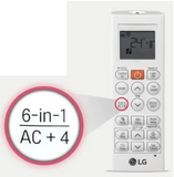 LG 2.0 Ton 3 Star AI Convertible 6-in-1 Dual Inverter Split AC (100% Copper, Gold Fin+, Viraat Mode, Diet Mode+, HD Filter with Anti-Virus Protection, Auto Clean, 2026 Model, AS-Q24SNXE, White)