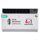 LG 1.5 Ton 3 Star DUAL Inverter Window AC (2026 Model, AW-Q18WUXA.ASLG, Convertible 4-in-1 Cooling, 100% Copper Condenser, Top Air Discharge, HD Filter with Anti-Virus Protection, White)