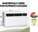 LG 1.5 Ton 3 Star DUAL Inverter Window AC (2026 Model, AW-Q18WUXA.ASLG, Convertible 4-in-1 Cooling, 100% Copper Condenser, Top Air Discharge, HD Filter with Anti-Virus Protection, White)