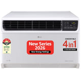 LG 1.5 Ton 5 Star AI Dual Inverter Window AC (AW-Q18WUZA.ASLG, Convertible 4-in-1 Cooling, Top Air Discharge, 4-Way Air Direction, HD Filter with Anti-Virus Protection, 100% Copper Condenser, 2026 Model, White)