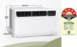 LG 1.5 Ton 5 Star AI Dual Inverter Window AC (AW-Q18WUZA.ASLG, Convertible 4-in-1 Cooling, Top Air Discharge, 4-Way Air Direction, HD Filter with Anti-Virus Protection, 100% Copper Condenser, 2026 Model, White)