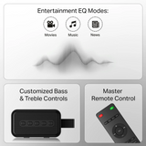 Boat Aavante Raga Plus 140 W Bluetooth with Subwoofer Soundbar (Premium Black, 2.2 Channel)