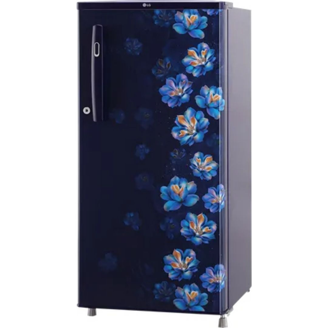 LG 190.0 L GL-B199OBJB.BBJZEBN 1 Star Fast Ice Making with Stabilizer Free Operation Direct Cool Single Door Refrigerator (Blue Jasmine)