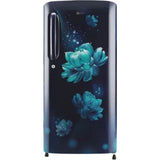LG 190.0 L GL-B201ABCD.BBCZEBN 3 Star Fast Ice Making with Stabilizer Free Operation Direct Cool Single Door Refrigerator (Blue Charm)