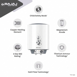 Bajaj 10.0 L Astor 10L (150967) 4 Star 2000 W Vertical Electric Storage Water Geyser (2024 Model, White)