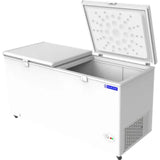 Bluestar 515.0 L CF575NPYW Convertible Direct Cooling Technology Frost Free Double Door Hard Top Chest Deep Freezer (White)