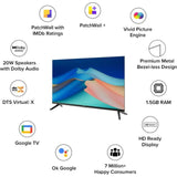 MI Xiaomi 80 Centimeter (32) ELA5125IN (L32M8-5AIN) A Series Google TV HD Ready Smart LED TV (Black)