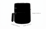 Franke Faber 4.0 L FAF 4.0L NEO BK 1500W Digital Touch Control with Swirl Technology Temperat Air Fryer (Black)