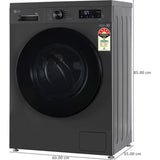 LG 9.0 Kg FHB1209Z4M.AMBQEIL 5 Star AI Direct Drive Technology Inverter ThinQ & Steam Smart Diagnosis with Wi-Fi Enabled Fully Automatic Front Loading Washing Machine (2024 Model, Middle Black)