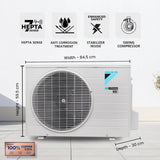 Daikin 1.5 Ton 3 Star Hot & Cold Inverter Split AC (2026 Model, FTHT50XV16VAA/RHT50XV16VAA 3S, Copper Condenser, PM 1.0 Filter, Dew Clean, 3D Airflow, Hepta Sense, Triple Display, White)
