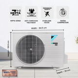 Daikin 1.5 Ton 4 Star Inverter Split AC (2026 Model, FTKP50XV16VKA/RKP50XV16VKA 4S, Copper Condenser, Dew Clean Technology, PM 2.5 & Dust Filter, White)