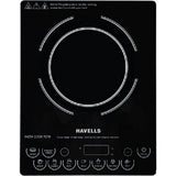 Havells 1800 W GHCICDQK180 Insta Cook TC18 1800 W Ceramic Plate with Touch Panel Induction Cooktop (Black)