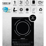 Havells 1800 W GHCICDQK180 Insta Cook TC18 1800 W Ceramic Plate with Touch Panel Induction Cooktop (Black)