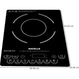 Havells 1800 W GHCICDQK180 Insta Cook TC18 1800 W Ceramic Plate with Touch Panel Induction Cooktop (Black)