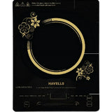 Havells 2000 W GHCICDRK120 Insta Cook TC20 2000 W Ceramic Plate with Touch Panel Induction Cooktop (Gold & Black)