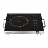 Havells GHCICEUK220 Infrared Cooktop GLO TC22 2200W Sensor Touch Panel Control Digital Display Infrared Induction Cooktop (Black & Silver)