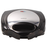 Havells 2 Slice GHCSTAMS090 Big Fill 900 W LED Indicator with Non Stick Coated Plate Sandwich Toaster (Black)