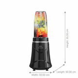 Havells 350 W GHFMGGGK035 Nutri Power Blender 350 W MG Black Air Vent Technology Leak Free Sipper Lid Polycarbonate Jar Mixer Grinder Hand Blender (Black)