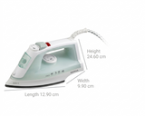 Havells 170 ML Detachable Tank GHGSIECG120 Steam Iron Elece 1200 W Element for Quick Heating Self Clean Feature PTFE Non Stick Coated Sole Plate Steam Iron (Pista Green)