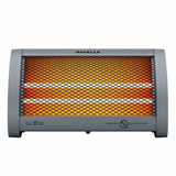HAVELLS 800 W Glow Quartz 2 Heat Setting Tip-Overheat Protection Anti Rust Reflector Infrared Room Heater (Grey)