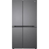 LG 650.0 L GL-B257JDS3.DDSZEBN 3 Star Auto Smart Connect™ Smart Diagnosis™ with Multi-Air Flow Convertible Smart Invertor Compressor Frost Free Side-By-Side Refrigerator (Dazzle Steel)