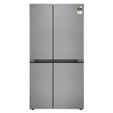 LG 650.0 L GL-B257JPZ3.DPZZEBN 3 Star Tempered Glass Auto Smart Connect™ Smart Diagnosis™ with Multi-Air Flow Convertible Smart Inverter Compressor Frost Free Side-By-Side Refrigerator (2026 Model, Shiny Steel)