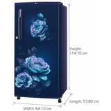 LG 180 L 1 Star Direct Cool Single Door Refrigerator with Fast Ice Making & Toughened Glass Shelves (Royal Rose, GLD1816WORR.ARRZEBN, 2026 Model)