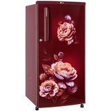 LG 180 L 1 Star Direct Cool Single Door Refrigerator (GLD1816WOWR.AWRZEBN, Wine Rose, Toughened Glass Shelves, 2026 Model)