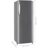 LG 261 L 3 Star Direct Cool Single Door Refrigerator with Smart Inverter Compressor & Auto Smart Connect (GL-D2736YBPZ, Shiny Steel)