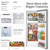 LG 251 L 1 Star Frost Free Double Door Refrigerator with Smart Inverter Compressor, Smart Connect & Multi-Air Flow (2026 Model, GLT2516WWPZ, Shiny Steel)