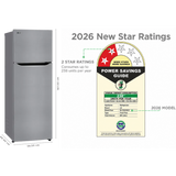 LG 288 L 2 Star Frost Free Double Door Convertible Refrigerator with Smart Inverter Compressor (GLT2926PDPZ, Shiny Steel, 2026 Model)