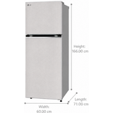 LG 322 L 2 Star Frost Free Double Door Convertible Refrigerator (Smart Inverter Compressor, Multi-Air Flow & Smart Diagnosis GLT3226SNUS, Urban Steel, 2026 Model)