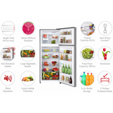 LG 343 L 1 Star Frost Free Double Door Refrigerator with Smart Inverter Compressor, Multi-Air Flow & Smart Diagnosis™ (2026 Model, GLT3416NFDS, Dazzle Steel)